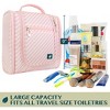 PAVILIA Toiletry Bag Travel Women Men, Hanging Water Resistant Makeup Accessories Cosmetic Organizer Large Essential Kit - 4 of 4