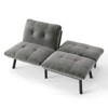 NicBex Convertible Folding Accent Tufted Loveseat Sofa with Adjustable Backrest,Armless Recliner Chair Futon Sofa for Living Room,Bedroom - 4 of 4