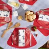 DII PVC Solid Round Table Placemat Set 6 Piece, Tango Red, 13x18.75" - 2 of 3