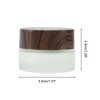Unique Bargains Elegant Frosted Cream Glass Bottle for Bathroom 1 Pc - 4 of 4