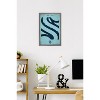Trends International NHL Seattle Kraken - Logo 25 Framed Wall Poster Prints - 2 of 4