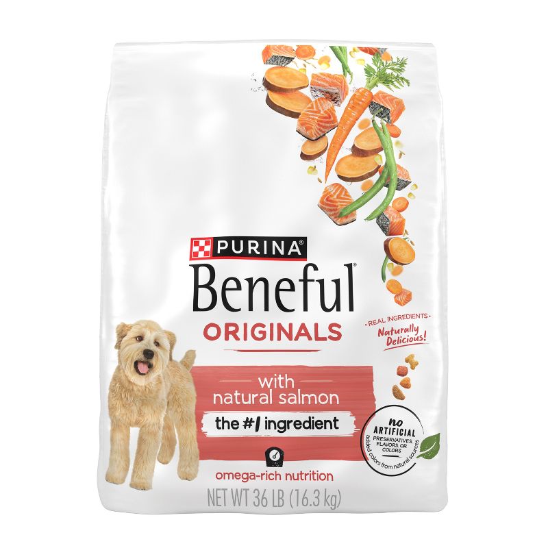 Purina Beneful Originals with Real Salmon Adult Dry Dog Food, 1 of 8