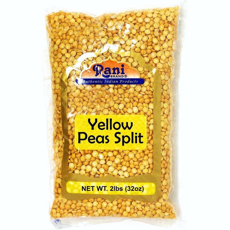 Yellow Peas Split Dried (Vatana, Matar) - 32oz (2lbs) 908g - Rani Brand Authentic Indian Products, 1 of 4