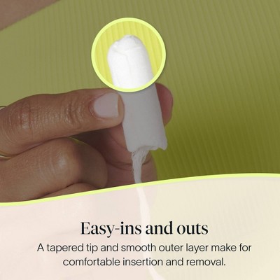 Cora Organic Applicator Free Regular Tampons - 32ct