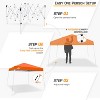 EAGLE PEAK Slant Leg Pop-up Canopy Tent Easy One Person Setup Instant Outdoor Beach Canopy Folding Portable Sports Shelter - 2 of 4