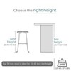 MH London Perrin  30" Saddle Seat Solid Wood and Metal Bar Stool in Natural - 4 of 4
