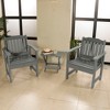 Lehigh 2pk Garden Chairs with 1 Folding Adirondack Side Table - Highwood
 - image 3 of 3