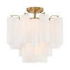 Crystorama Lighting Addis 4 - Light Flush Mount in  Aged Brass - 2 of 4