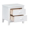 NicBex Classic Wood Nightstand End Table with 2 Drawers for Bedroom and Living Room - image 4 of 4