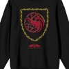 House of the Dragon Red Dragon Crest Men's Black Crewneck Sweatshirt - image 2 of 3