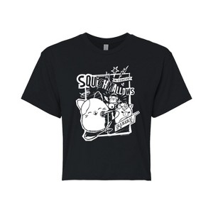 Women's Squishmallows Concert Cropped Graphic T-Shirt - Black - 2 X-Large - 1 of 4