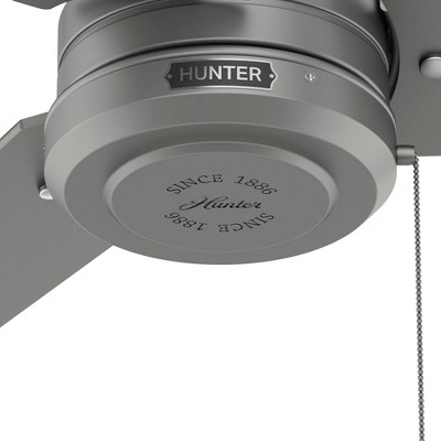 Matte Silver 44" Cassius Modern Industrial Ceiling Fan with WhisperWind Motor
