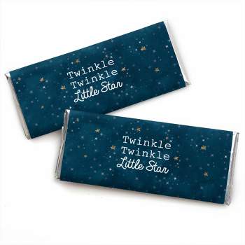 Big Dot of Happiness Twinkle Twinkle Little Star - Candy Bar Wrappers Baby Shower or Birthday Party Favors - Set of 24