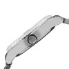 Peugeot Men's 40mm Silver Face Fluted Bezel Steel Bracelet Watch - 3 of 4
