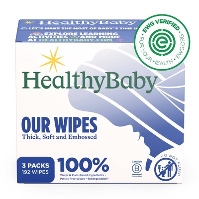 HealthyBaby Wet Baby Wipes - 192ct