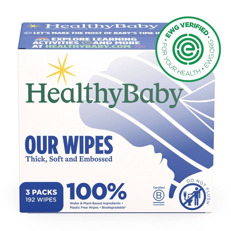 HealthyBaby Wet Baby Wipes - 192ct, 1 of 17