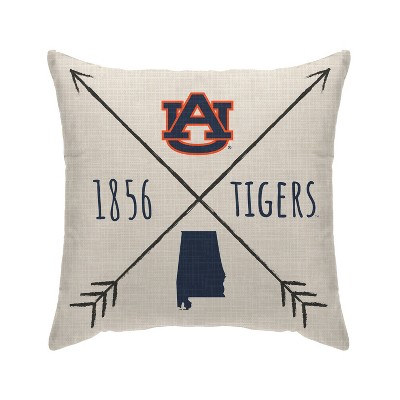 NCAA Auburn Tigers Cross Arrow Decorative Throw Pillow