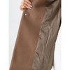 INSPIRE CHIC Women's Christmas Peter Pan Collar Double Breasted Long Trench Winter Pea Coat - 4 of 4