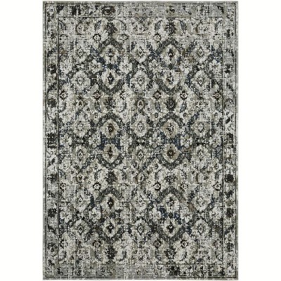 Oriental Weavers Gemini 1003E Charcoal/ Grey Indoor Area Rug - 3'10" x 5'5"