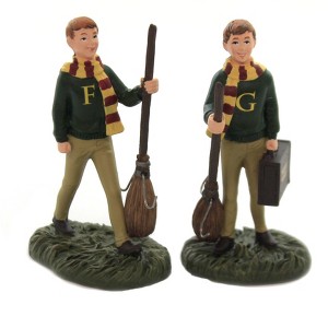 Department 56 Accessory 3.0 Inch Fred & George Weasley Harry Potter Village Accessories - 1 of 2