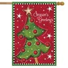 Briarwood Lane Festive Christmas Tree Holiday House Flag Season's Greetings 28" x 40" - 2 of 4