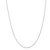 Black Bow Jewelry 1.1mm, 14k White Gold, D/C Singapore Chain Necklace - 3 of 4