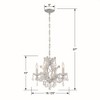 Crystorama Lighting Maria Theresa 4 - Light Chandelier in  Polished Chrome - 4 of 4