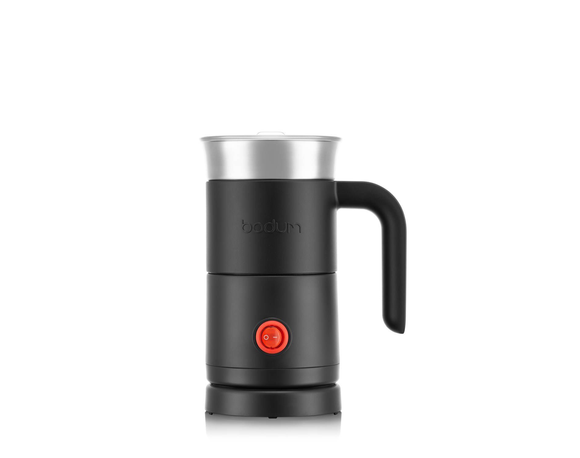 Bodum Milk Frother with handle Black: Electric Coffee & Milk Steamer, 500W, Stainless Steel, Hand Wash, 10oz Capacity
