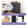 Fabric Dresser  with 9 Drawers ,Storage Organizer Unit for Living Room, Hallway ,Sturdy Steel Frame, Wooden Top - 3 of 4