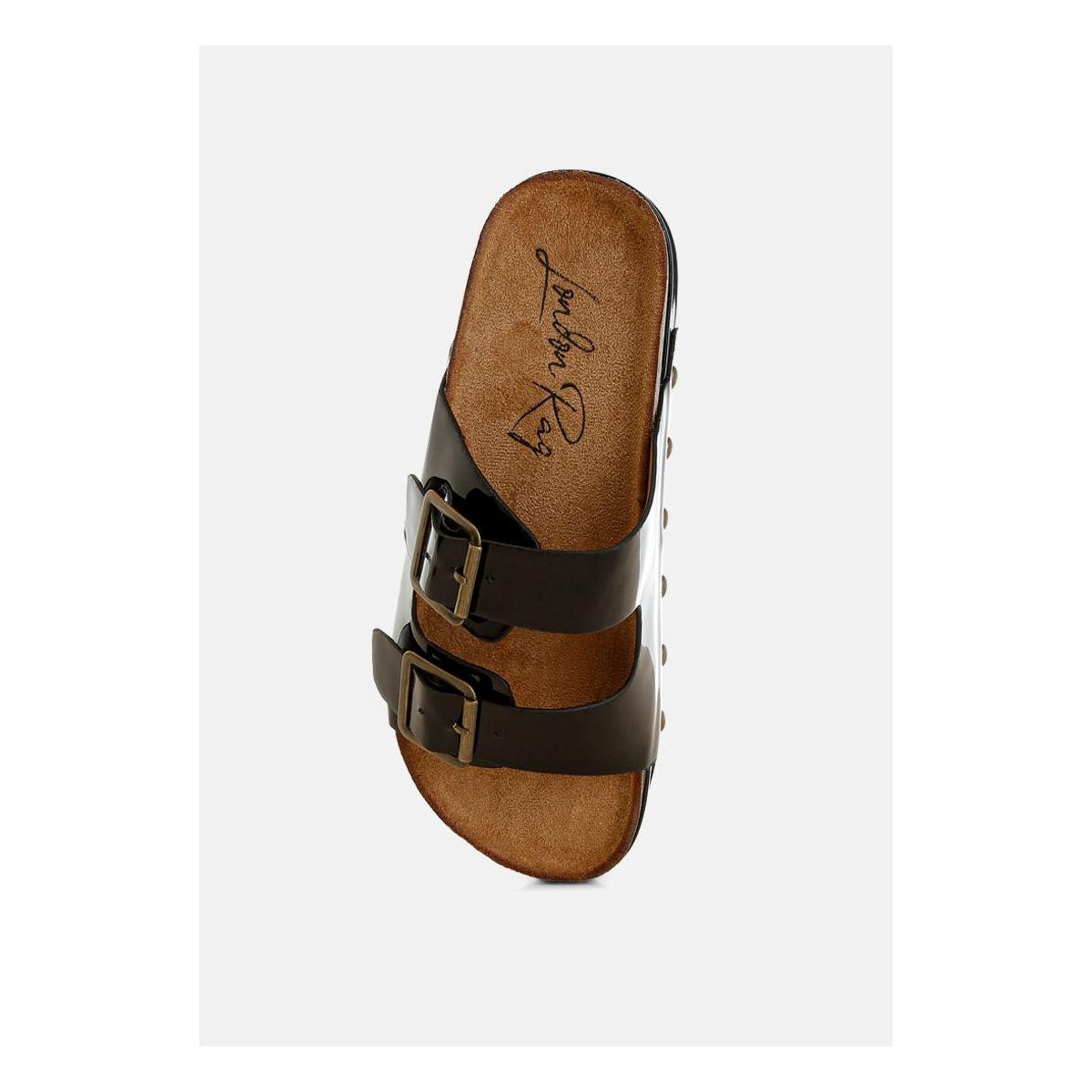 Обувь London Rag Womens Merton Studded Flatform Slip Ons 7.5 — фото 4