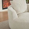 360° Swivel Chair Upholstered Accent Chair Barrel Chair Padded Armchair Club Chair Cozy Reading Chair - ModernLuxe - 4 of 4