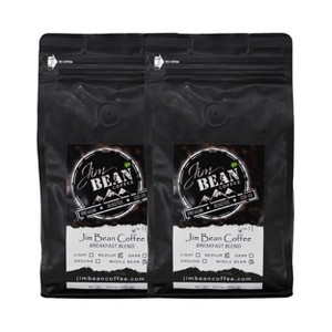 Jim BEan Coffee 14 oz Breakfast Blend Medium Roast Whole Bean Coffee - Pack of 2 - 1 of 4