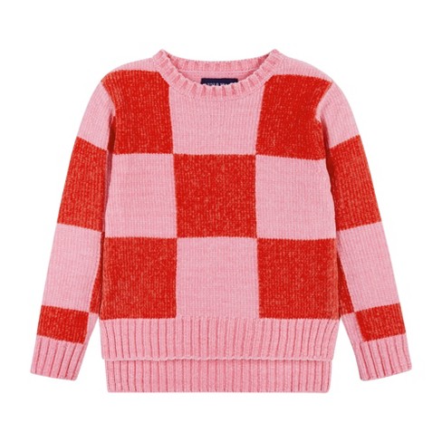 Knit Chenille Sweater - Pink - Kids