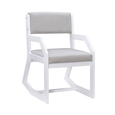 Robin Upholstered Rocking Chair White - Linon