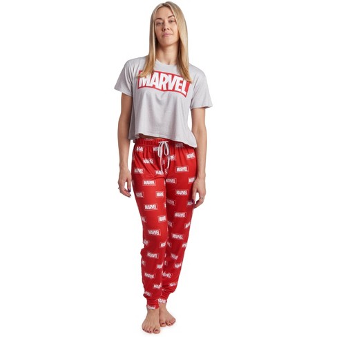 Marvel Wakanda Forever Spider man Avengers Black Panther Women s Pajama Shirt And Pants Sleep Set Adult Target