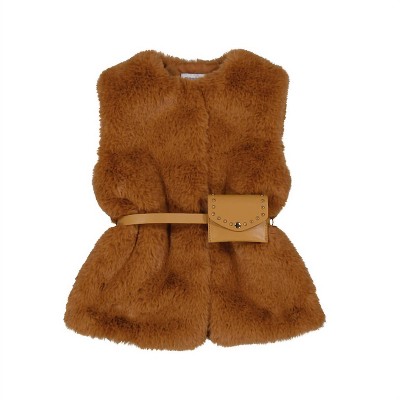 Girl Carmel Fur Vest - Mayoral