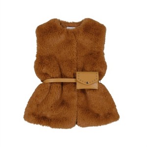 Girl Carmel Fur Vest - Mayoral - 1 of 2