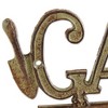 2.13" Indoor/Outdoor Garden Wall Hook Cast Iron Plant Stand Brown - Zingz & Thingz: Rectangle Novelty Planter Holders, No Assembly Required - 3 of 4
