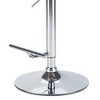Adjustable Swivel Barstool with Padded Seat, Bentwood Frame, and Chrome Base, Mid-Century Modern Design for Kitchen - 4 of 4