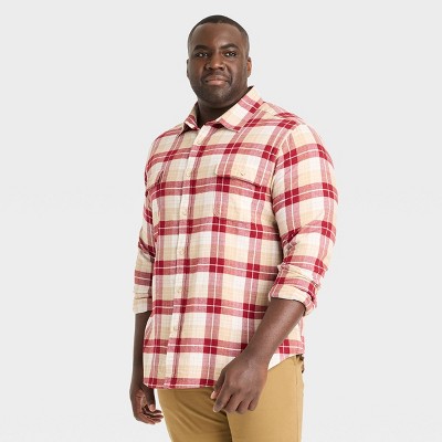 Men's Midweight Flannel Button-Down Shirt - Goodfellow & Co™