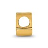 Black Bow Jewelry Letter J Bead Charm in 14k Yellow Gold Plated Sterling Silver - 2 of 4