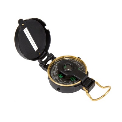 Stansport Metal Lensatic Compass Black