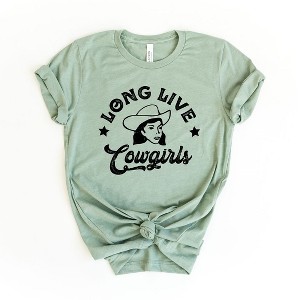 Simply Sage Market Women's Long Live Cowgirls Short Sleeve Graphic Tee - 1 of 3