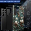 BONGEEK Case Compatible with Samsung Galaxy S23 Ultra,Scratch Resistant Hybrid 2-Layer Hard Shell Bright Phone Case,Christmas Retro Snowman Green - 4 of 4