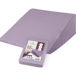 Circles Home Wedge Pillow Cover 100% Cotton, Zippered Wedge Pillow Case Protector 1 Piece - 1 of 4