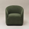 KINWELL Boucle Upholstered Swivel Barrel Accent Armchair - 4 of 4