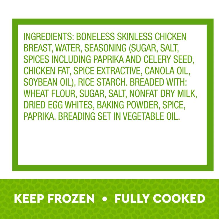 Just Bare Lightly Breaded Chicken Breast Bites - Frozen - 24oz, 5 of 7
