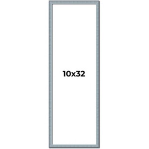 PosterPalooza | Panoramic Textured Blue Picture Frame - UV Acrylic, Foam Board Backing, Hanging Hardware - 1 of 4