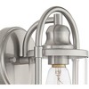 John Timberland Avani Rustic Farmhouse Outdoor Wall Light Fixture Brushed Nickel 10 1/4" Clear Glass for Exterior Barn Deck House Porch Yard Patio - 3 of 4