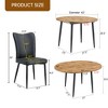 7-Piece Dining Set with Extendable Table and 6 PU Armless Chairs - 4 of 4